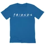 Királykék Jóbarátok férfi V-nyakú póló - Friends Logo