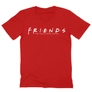 Kép 5/12 - Piros Jóbarátok férfi V-nyakú póló - Friends Logo