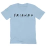 Világoskék Jóbarátok férfi V-nyakú póló - Friends Logo