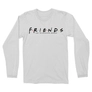 Kép 1/6 - Fehér Jóbarátok férfi hosszú ujjú póló - Friends Logo
