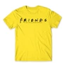Citromsárga Jóbarátok férfi rövid ujjú póló - Friends Logo