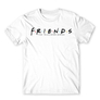 Kép 1/25 - Fehér Jóbarátok férfi rövid ujjú póló - Friends Logo