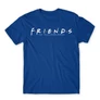 Királykék Jóbarátok férfi rövid ujjú póló - Friends Logo