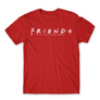 Kép 15/25 - Piros Jóbarátok férfi rövid ujjú póló - Friends Logo