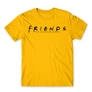 Sárga Jóbarátok férfi rövid ujjú póló - Friends Logo