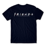 Kép 17/25 - Sötétkék Jóbarátok férfi rövid ujjú póló - Friends Logo