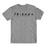Sportszürke Jóbarátok férfi rövid ujjú póló - Friends Logo