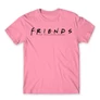 Világos rózsaszín Jóbarátok férfi rövid ujjú póló - Friends Logo