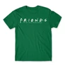 Zöld Jóbarátok férfi rövid ujjú póló - Friends Logo