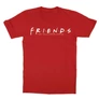 Piros Jóbarátok gyerek rövid ujjú póló - Friends Logo