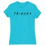 Atollkék Jóbarátok női rövid ujjú póló - Friends Logo