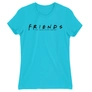 Kép 3/22 - Atollkék Jóbarátok női rövid ujjú póló - Friends Logo