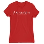 Kép 11/22 - Piros Jóbarátok női rövid ujjú póló - Friends Logo