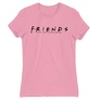 Világos rózsaszín Jóbarátok női rövid ujjú póló - Friends Logo