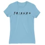 Világoskék Jóbarátok női rövid ujjú póló - Friends Logo