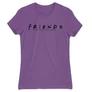 Világoslila Jóbarátok női rövid ujjú póló - Friends Logo