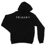 Kép 3/14 - Fekete Jóbarátok unisex kapucnis pulóver - Friends Logo