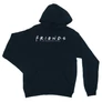 Sötétkék Jóbarátok unisex kapucnis pulóver - Friends Logo