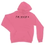 Világos rózsaszín Jóbarátok unisex kapucnis pulóver - Friends Logo