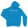 Zafírkék Jóbarátok unisex kapucnis pulóver - Friends Logo