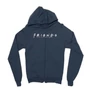 Sötétkék Jóbarátok zipzáros pulóver - Friends Logo