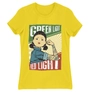 Kép 6/22 - Citromsárga Nyerd meg az életed női rövid ujjú póló - Green light, Red light
