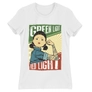 Kép 1/22 - Fehér Nyerd meg az életed női rövid ujjú póló - Green light, Red light