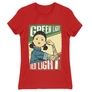 Kép 12/22 - Piros Nyerd meg az életed női rövid ujjú póló - Green light, Red light