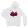Fehér Nyerd meg az életed unisex kapucnis pulóver - Squid Game guard