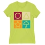 Kép 3/22 - Almazöld Nyerd meg az életed női rövid ujjú póló - Sugar honeycomb symbols