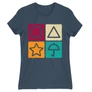 Denim Nyerd meg az életed női rövid ujjú póló - Sugar honeycomb symbols