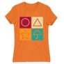 Kép 11/22 - Narancs Nyerd meg az életed női rövid ujjú póló - Sugar honeycomb symbols