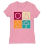 Kép 19/22 - Világos rózsaszín Nyerd meg az életed női rövid ujjú póló - Sugar honeycomb symbols