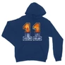 Királykék Stranger Things unisex kapucnis pulóver - Eleven Numbers