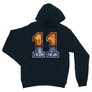 Sötétkék Stranger Things unisex kapucnis pulóver - Eleven Numbers