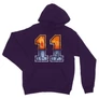 Sötétlila Stranger Things unisex kapucnis pulóver - Eleven Numbers