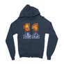 Sötétkék Stranger Things zipzáros pulóver - Eleven Numbers