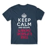 Denim Stranger Things férfi rövid ujjú póló - Keep Calm Upside Down