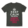 Sötétszürke Stranger Things férfi rövid ujjú póló - Keep Calm Upside Down