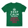 Zöld Stranger Things férfi rövid ujjú póló - Keep Calm Upside Down