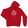 Kép 4/10 - Piros Stranger Things unisex kapucnis pulóver - Keep Calm Upside Down