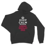 Sötétszürke Stranger Things unisex kapucnis pulóver - Keep Calm Upside Down