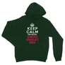 Sötétzöld Stranger Things unisex kapucnis pulóver - Keep Calm Upside Down