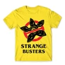 Citromsárga Stranger Things férfi rövid ujjú póló - Strange Busters