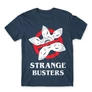 Denim Stranger Things férfi rövid ujjú póló - Strange Busters