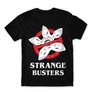 Fekete Stranger Things férfi rövid ujjú póló - Strange Busters