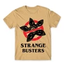Homok Stranger Things férfi rövid ujjú póló - Strange Busters