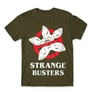 Kép 11/24 - Khaki Stranger Things férfi rövid ujjú póló - Strange Busters