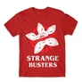 Piros Stranger Things férfi rövid ujjú póló - Strange Busters