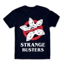 Kép 16/24 - Sötétkék Stranger Things férfi rövid ujjú póló - Strange Busters